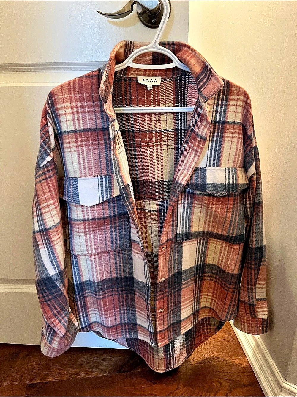 AGDA Plaid Button Down Shirt